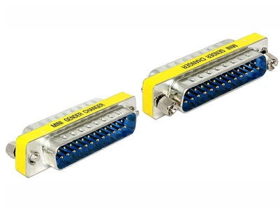 Перехідник обладнання Lucom COM(DB25) M/M адаптер 1:1 Nickel срібний(62.09.8063)