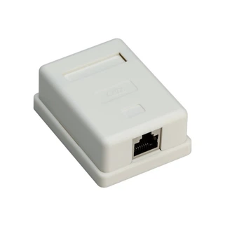 Розетка мережева Lucom RJ45 STP6 (розетка) зовнішня LSA Punch down AWG22-24 білий(62.09.8394)