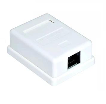 Розетка мережева Lucom RJ45 UTP5e (розетка) зовнішня ABS IDC білий(62.09.8393)