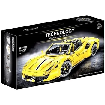 Детская машинка конструктор GTE T5005А 3608 детали 1:8 ABS-пластик желтая (21-7-T5005А)