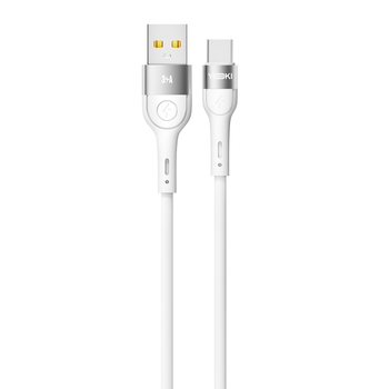 Кабель для зарядки и обмена данными USB YOKI YK-EX11 EXTRA Series USB/Type C 60W (3A/20V) 0.25m White