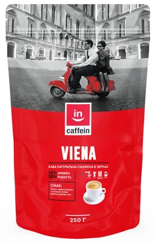 Кофе зерновой Viena CAFFEIN бленд, 250 г
