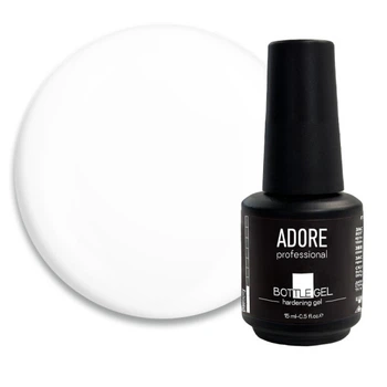 Гель камуфлирующий Adore Professional Bottle Gel Milky для укрепления ногтей молочный 15 мл