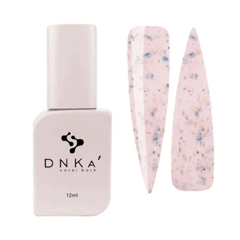 База камуфлирующая DNKa Cover Base 0010B Ukrainian натуральный розово-бежевый с кусочками патриотической потали 12 мл
