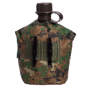 Фляга с котелком в чехле SP-Sport TY-4834 1л Камуфляж Marpat