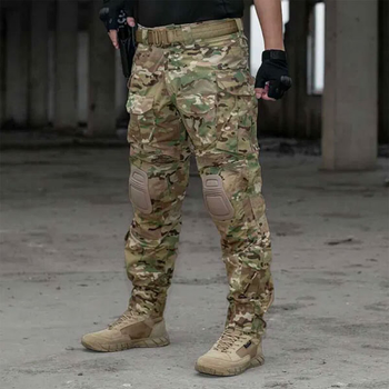 Бойові штани IdoGear G3 Combat Pants with Knee Pads Multicam, розмір L