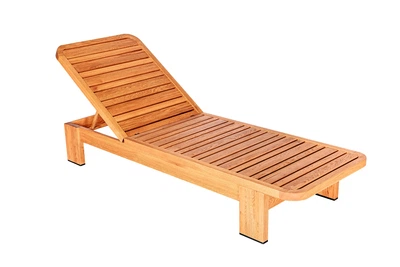 Шезлонг Lugano Lounge из массива дерева ясень Woodsun тик