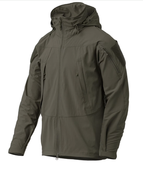 Куртка ветровка Helikon Trooper StormStretch Softshell MK2 - Taiga Green Олива S