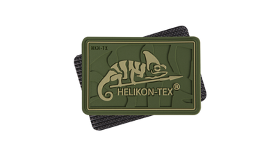 Шеврон тактический Helikon-tex® Logo - PVC - Olive Green (OD-HKN-RB-02)