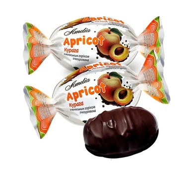 Цукерки Amelia "Курага "Apricot" з волоським горіхом у шоколаді " 1.0 кг