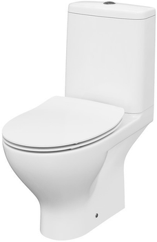 Унитаз-компакт CERSANIT Moduo SBTW CleanOn 651 011 3/5 с бачком и сиденьем Slim Soft Close дюропласт K116-003