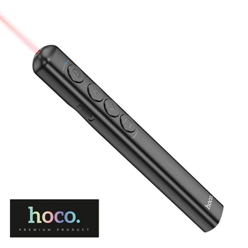 Бездротова лазерна указка Hoco GM200 (100 м, USB 2.4G, презентер, поінтер, червоне світло) - Чорний