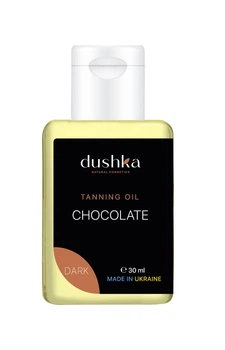 Масло для загара Dushka Тёмный шоколад 30 мл