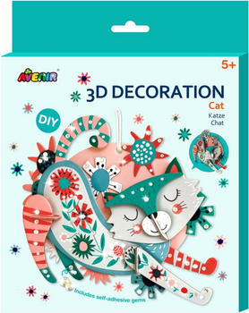 Набір для дитячої творчості Avenir 3D-розмальовка "Кіт" (6920773350703)