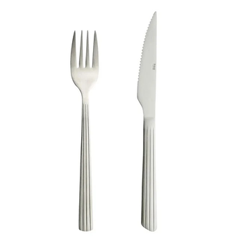 Zestaw sztućców Aida Raw Steakset Matte steel (14643) 8 szt (5709554146435)