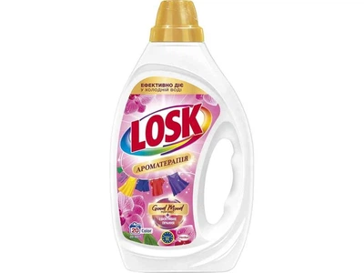 Гель для прання LOSK 900мл Color Ефірні масла Малазійськоа квітка