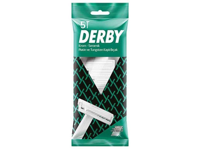 Бритва одноразова Derby 5шт 1 лезо