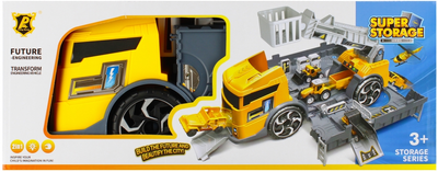 Набір транспортних засобів Mega Creative Вантажівка-контейнер із маленькими автомобілями (5904335851656)
