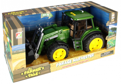 Трактор з фронтальним навантажувачем Mega Creative Farmers Tale Forage Harvester Зелений (5904335891454)