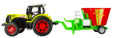 Traktor Mega Creative Fun Fashion ze sprzętem rolniczym Żółty (5903246453454)