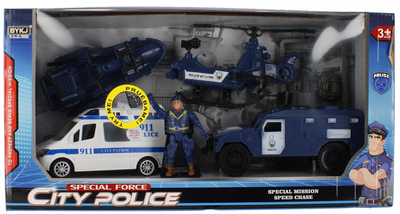 Набір транспортних засобів Mega Creative Special Force City Police з фігуркою (5904335897128)