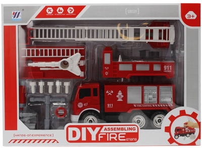 Wóz strażacki Mega Creative DIY Assembling Fire Enging z akcesoriami (5908275194040)