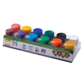 Фарби гуашеві ZiBi Kids Line 12 кольорів по 20мл (ZB.6658)