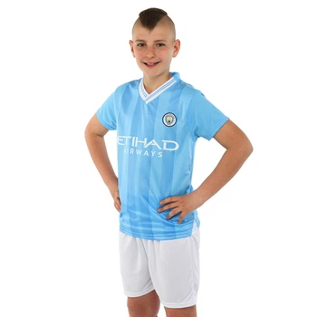 Форма футбольная детская Manchester City Манчестер SP-Planeta 6317 размер XS (20) рост 110-115см Blue-White