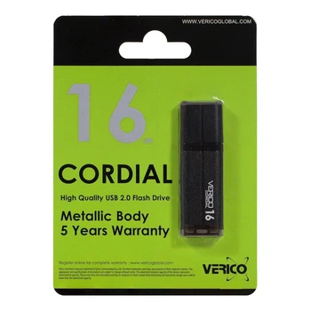 USB флеш 16Gb Verico Cordial (1UDOV-MFBKG3-NN) чорний USB 2.0