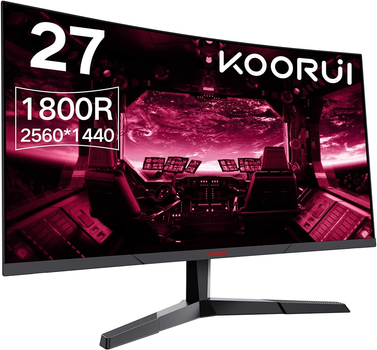 Монитор 27" KOORUI Gaming ‎27E6QC 2K VA 144 Гц Factory Recertified