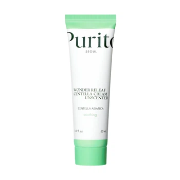 Крем для чутливої шкіри з центеллою без ефірних олій Purito Seoul Wonder Releaf Centella Cream Unscented 50 ml