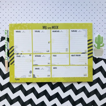 Планнинг-еженедельник Figasse Настольный планнинг на неделю Weekly Planner А4 Зеленый (ПН0001)