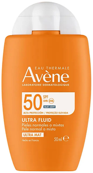 Сонцезахисний флюїд для обличчя Avene Eau Thermale Ultra Fluid SPF 50 50 мл (3282770392654)