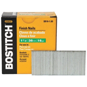 Цвяхи Bostitch оздоблювальні, тип SB16, L=38 мм, капелюшок 3.0 мм, 2500 шт (SB16-1.50)