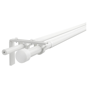 Карниз подвійний IKEA RÄCKA / HUGAD білий 120-210 см 293.995.89