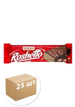 Вафельний батончик Roshen dark 25х34 г (87853)