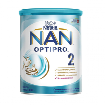Nestle NAN 2 OPTIPRO® Сухая молочная смесь для детей с 6 месяцев, 800 г (88083)