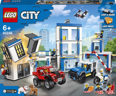 Zestaw konstrukcyjny LEGO City Posterunek policji 743 elementy (60246) (5702016617801)