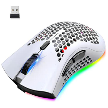 Бездротова ігрова мишка K-Snake BM600 (Micro-USB, 2.4G, RGB)‌ WHITE