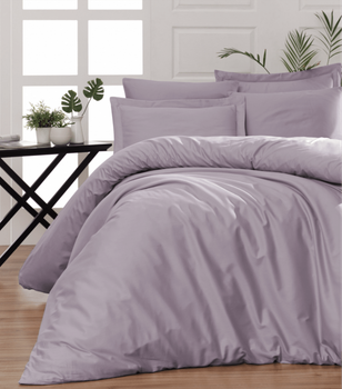 Комплект постельного белья Satin Cotton First Choice - First Choice - S-427 SNAZZY LAVENDER - Евро - Светло-коричневый