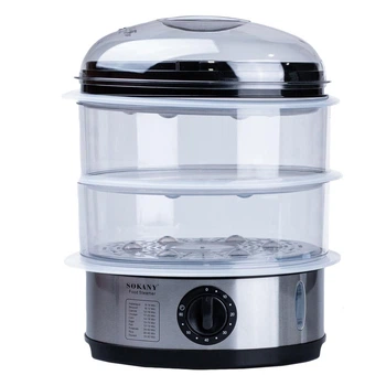 Пароварка скороварка Sokany SK-07018 Food Steamer 650W 11l