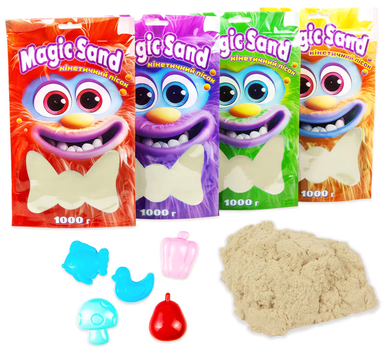 Кинетический песок Magic sand в пакете классический 1 кг (39404-1)(4823113862626)