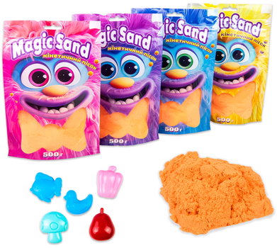 Кинетический песок Magic sand в пакете Оранжевый 500 г (39403-7)(4823113865207)