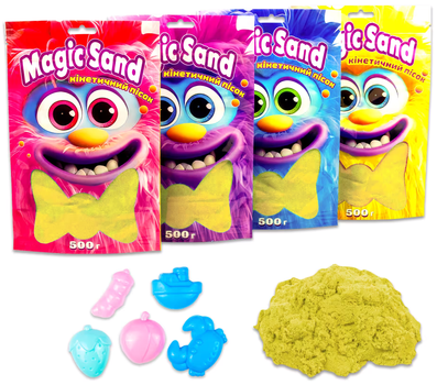 Кинетический песок Magic sand в пакете Желтый 500 г (39403-5)(4823113865184)