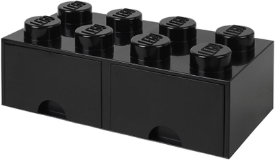 Контейнер LEGO Storage Brick 8 з висувними ящиками для зберігання Чорний (40061733)