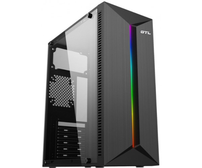 Корпус GTL N3202C Mandalorian Black, без БЖ, Mid Tower, ATX / Micro ATX / Mini ITX, 2xUSB 3.0, 360x176x410 мм, 0.4 мм, 2.8 кг