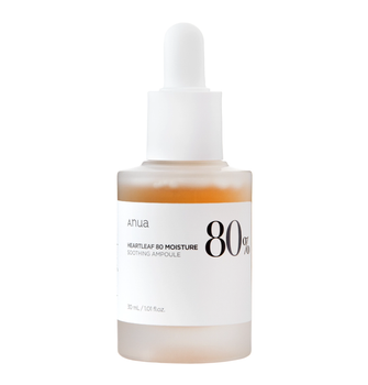 Успокаивающая ампула на основе хауттюйнии Anua Heartleaf 80% Moisture Soothing Ampoule 30ml