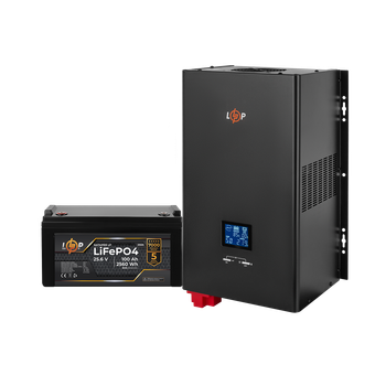 Комплект резервного питания LogicPower W3600 + литиевая (LiFePO4) батарея 2560 Wh