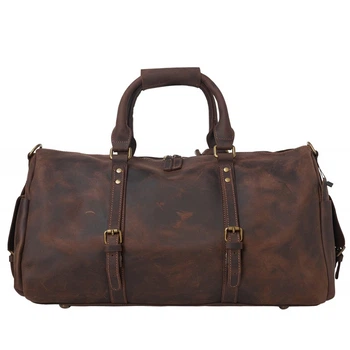 Сумка дорожкая кожаная BUFFALO BAGS M4016R коричневый нубук