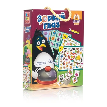 Настільна дитяча гра з дзвіночком Vladi Toys "Пильне око" RU (VT8010-01)